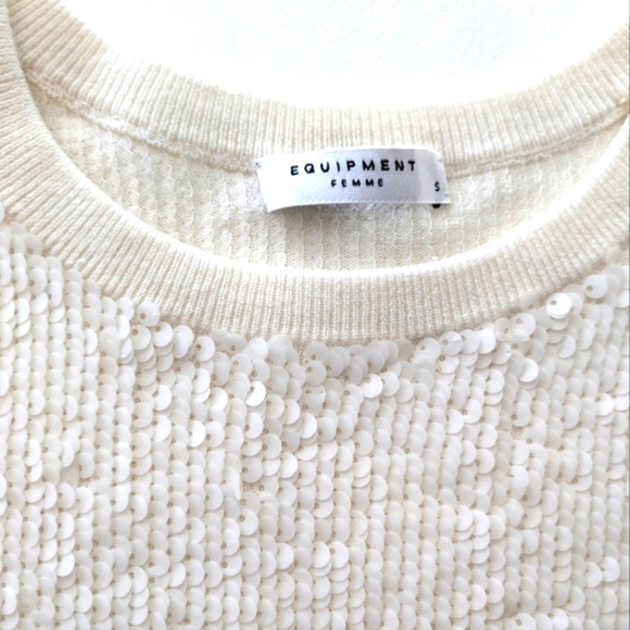 EQUIPMENT FEMME Shane Sequin Sweater - Picture 2 of 6